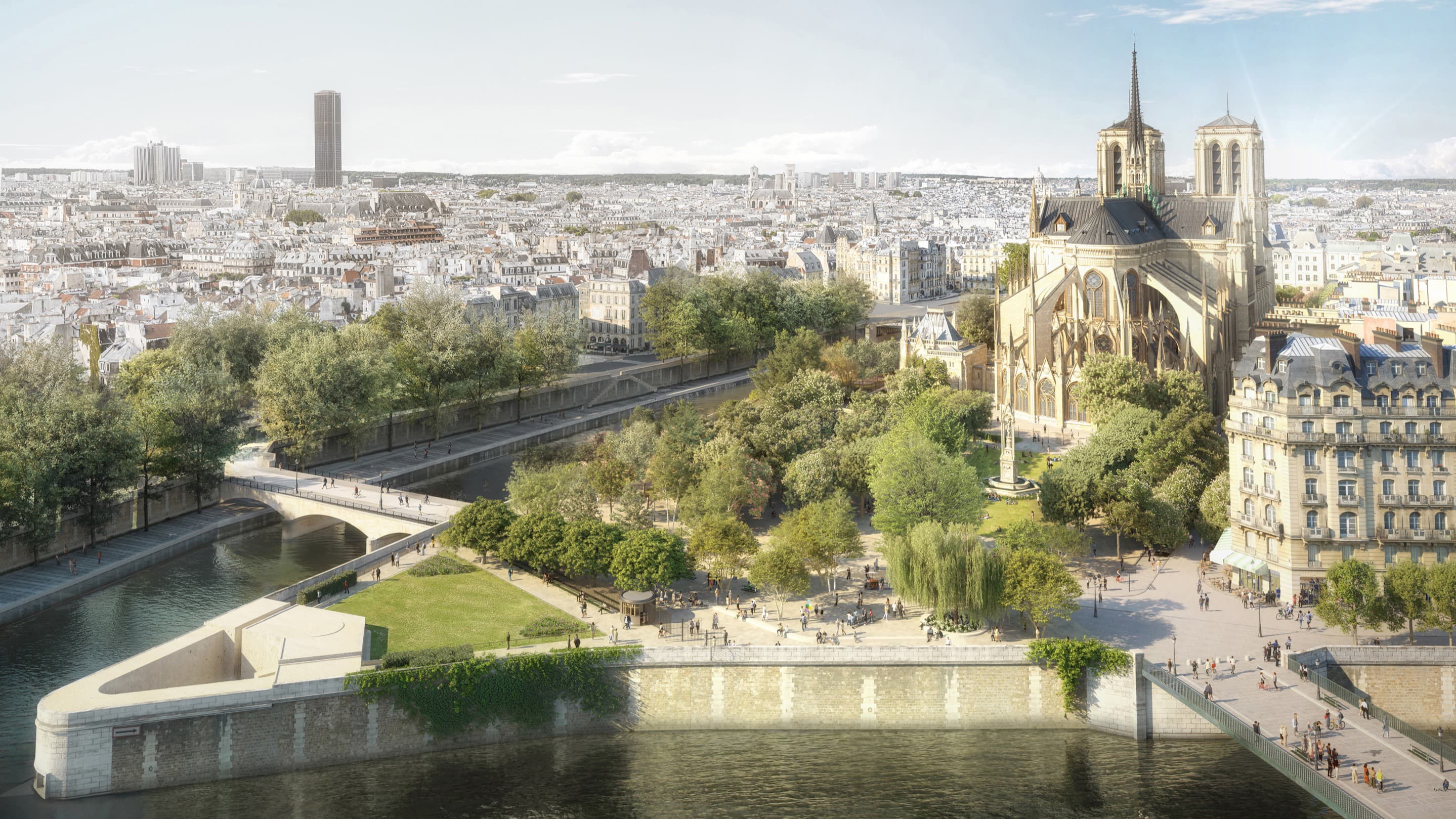 Surroundings of the Notre-Dame