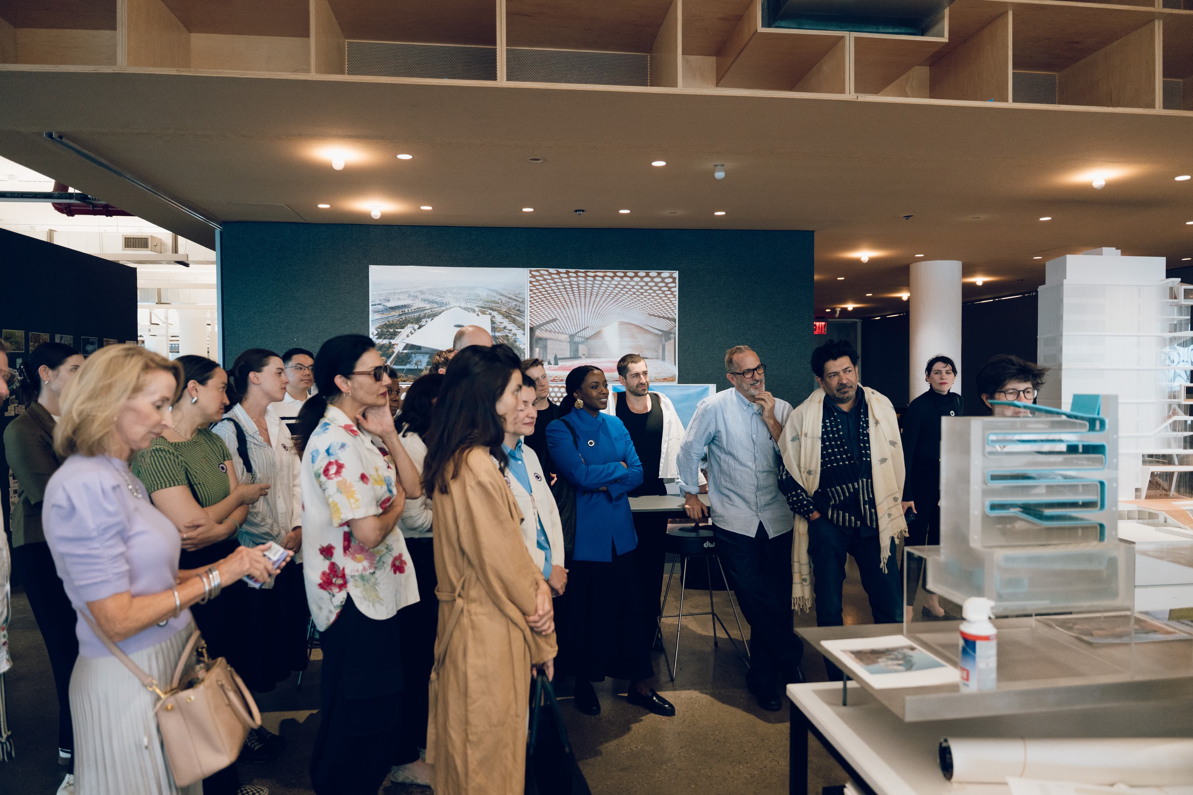 The World Around Circle members at DS+R studio in New York.