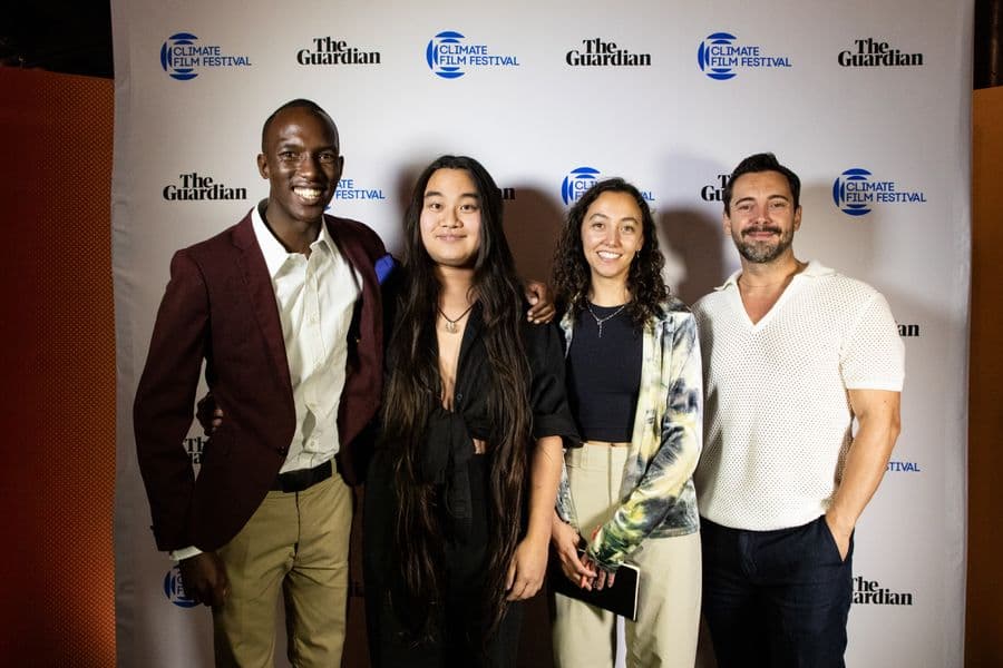 Joseph Nguthiru, Alfonse Chiu, Pamela Elizarrarás Acitores, and Dan Howarth at the Climate Film Festival